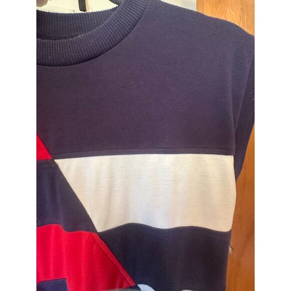 Vintage Goolagong Colorblock Sweatshirt Tee 80s USA Red White Blue | Small - Picture 4 of 6